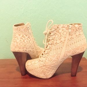 Cute lace up heels